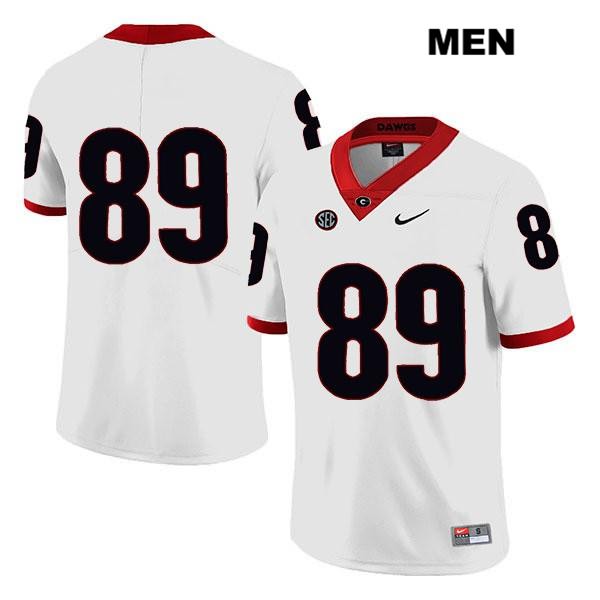 Georgia Bulldogs Men's Charlie Woerner #89 NCAA No Name Legend Authentic White Nike Stitched College Football Jersey KLS3056OG